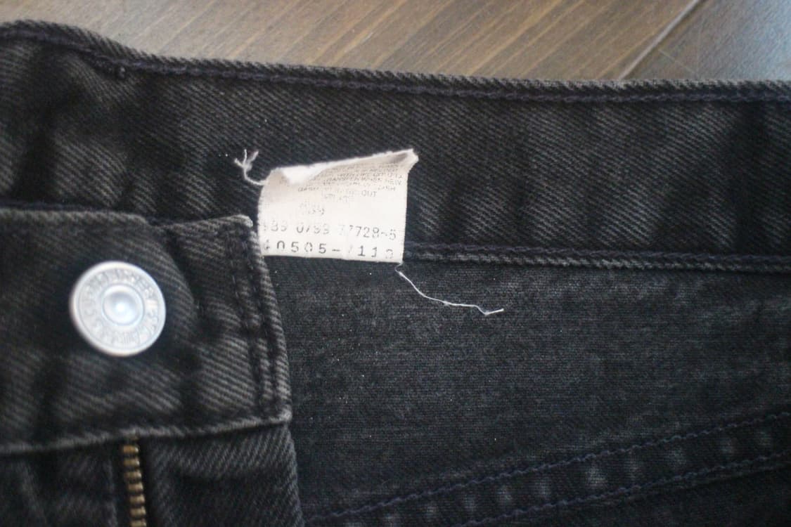 90s 리바이스505 블랙진 30 사이즈 상품이미지5