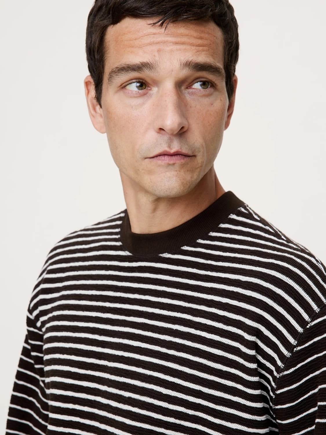 바나나리퍼블릭(BR) 믹스드 스트라이프 릴렉스 져지 티셔츠 XL(해외) 상품이미지1