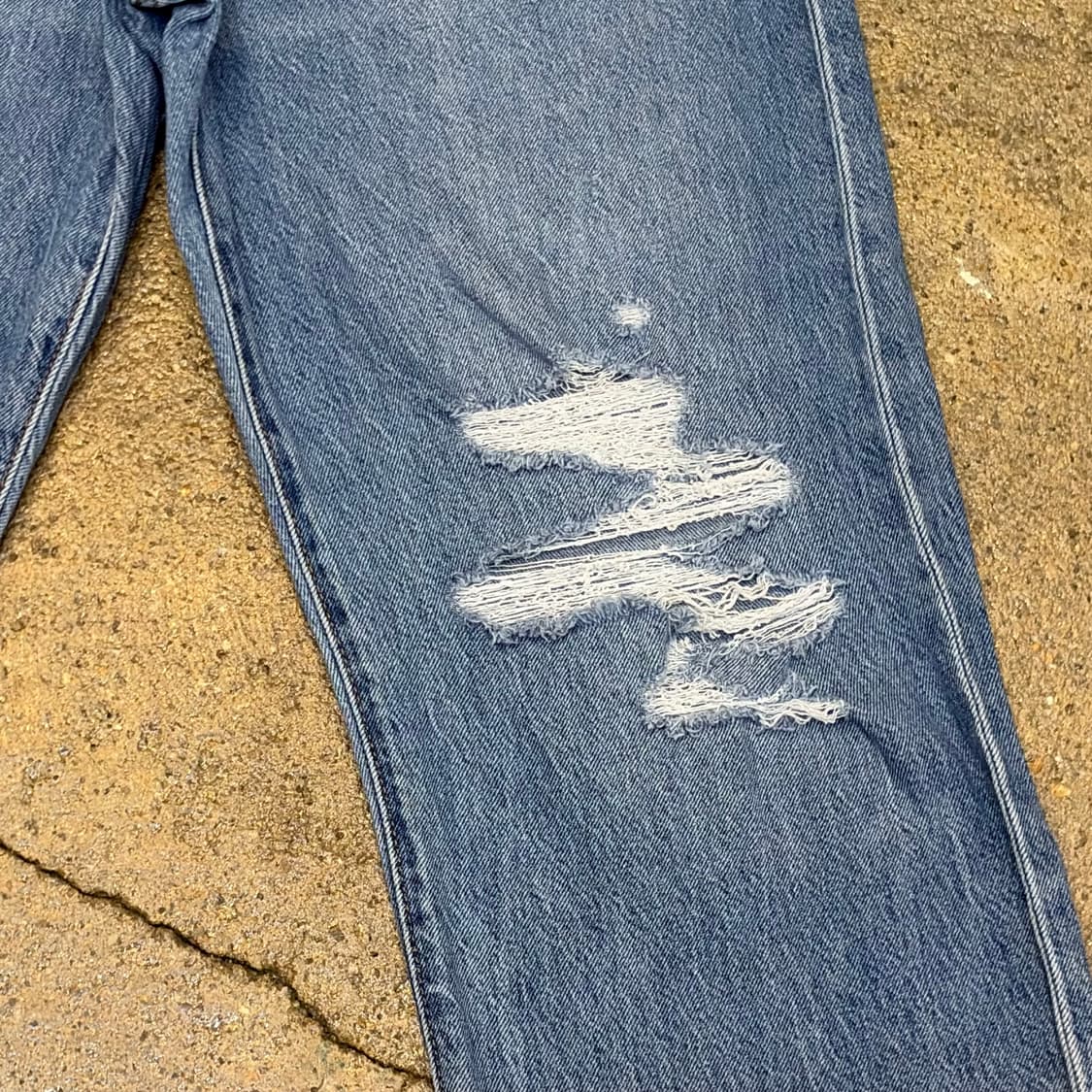 USA 빈티지 리바이스 립케이지 스트레이트 청바지 상품이미지3