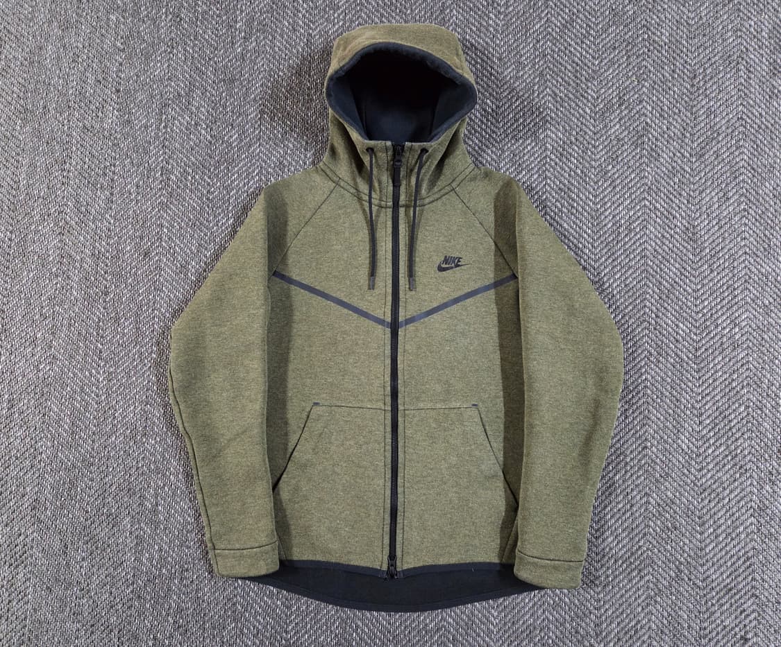 나이키 올리브 테크팩 풀집업 후드집업 상품이미지1