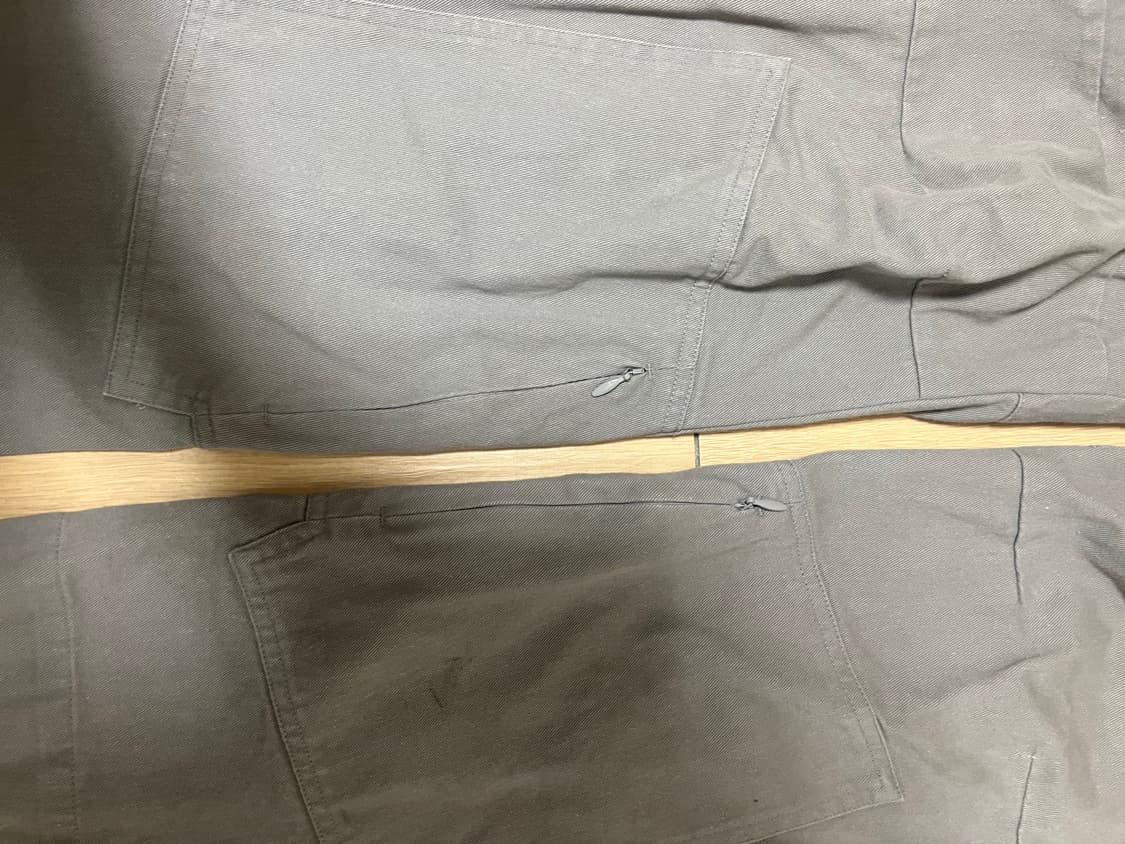 cmmawear 커마웨어 백지퍼 카고 팬츠 그레이 상품이미지6