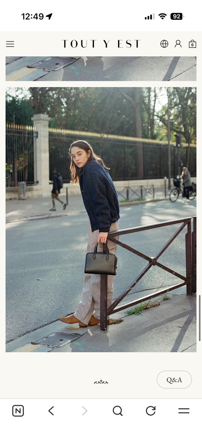 투티에 로케백 스몰 블랙 상품이미지8