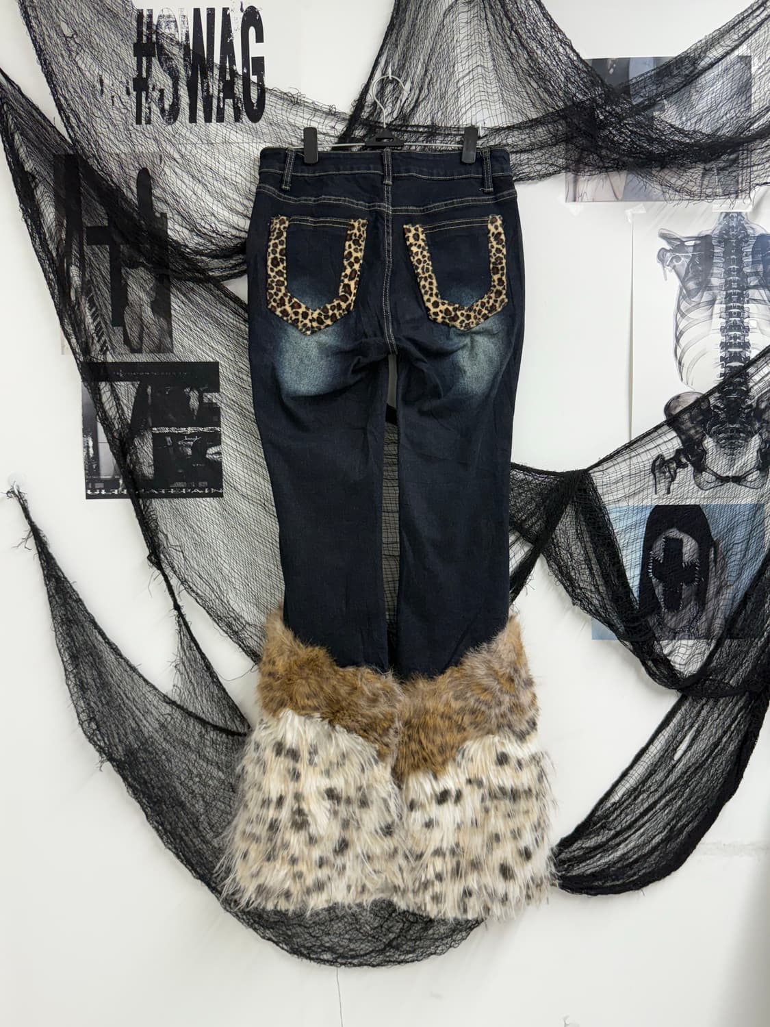 00s gal fur detailed bootscut jeans 상품이미지5