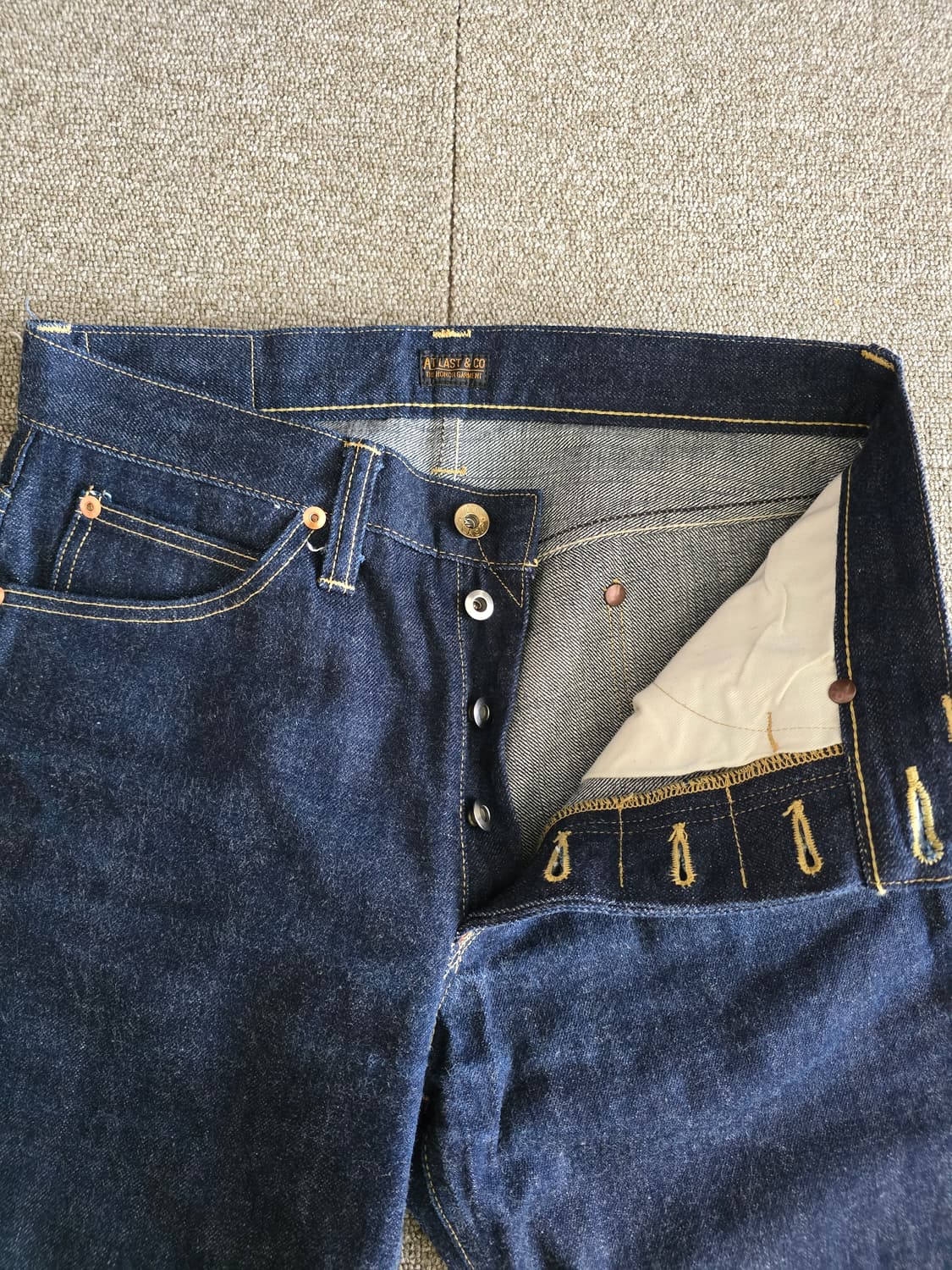 타임원클로딩 엣라코 168 데님팬츠 30 트라우저 부처프로덕츠 엣라스트 상품이미지4