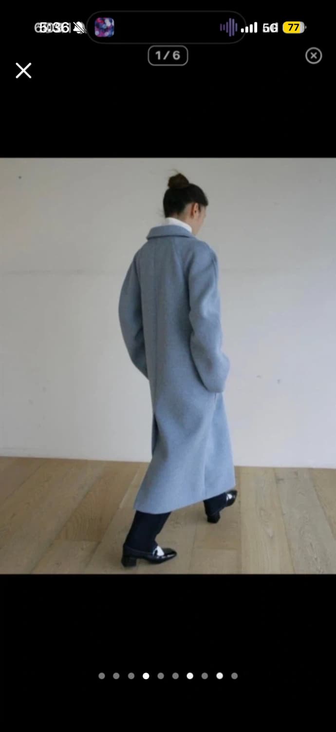 Neu adult 노이어덜트 프레클 소라 퍼프 롱코트 상품이미지9