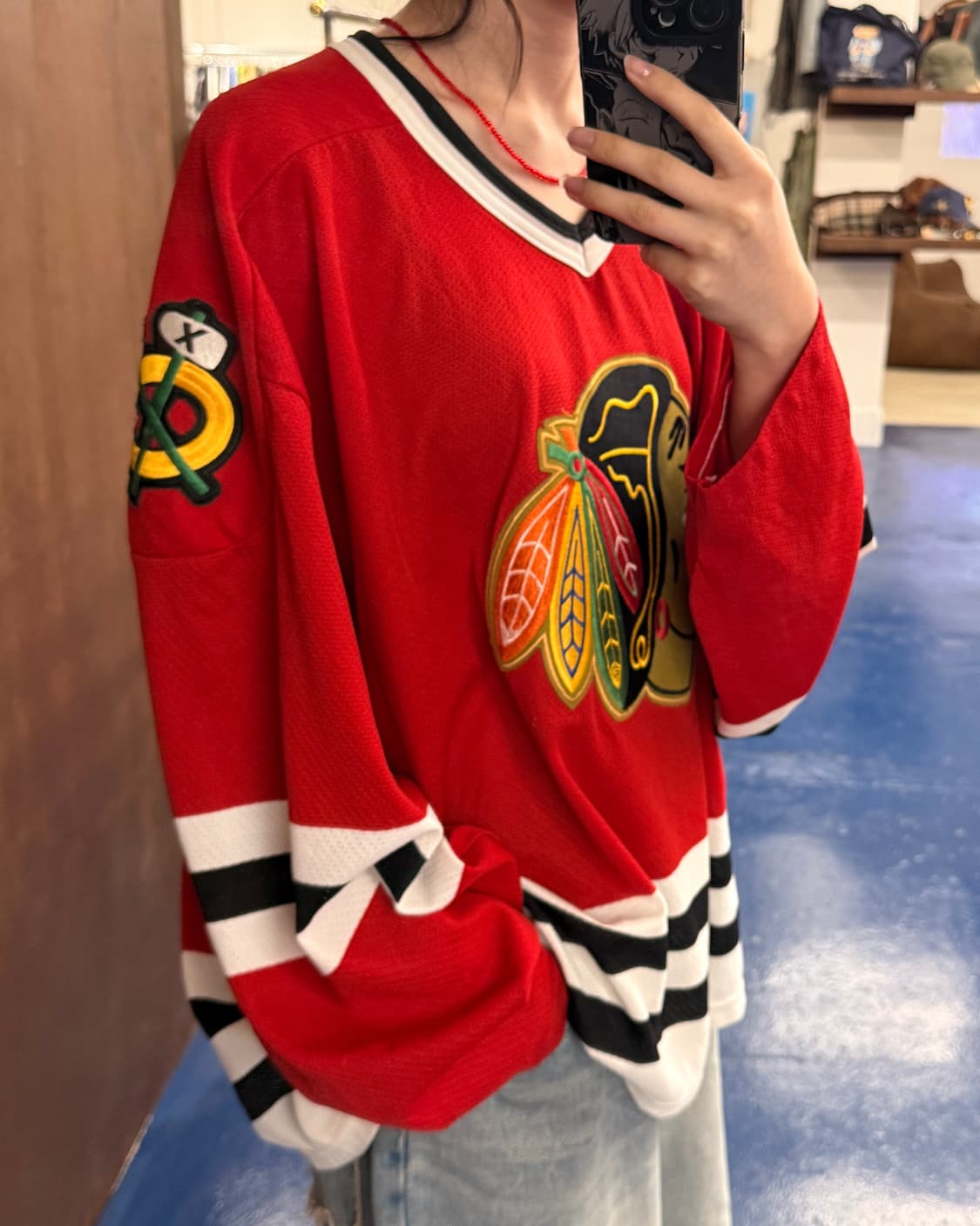 시카고 블랙 호크스 하키져지 상품이미지3