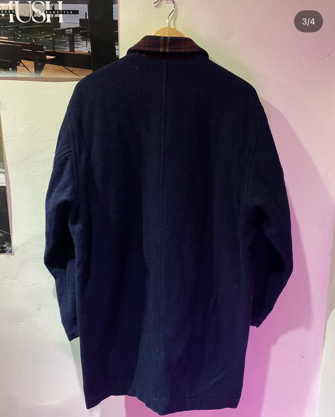 프레피 롱 코트 상품이미지2