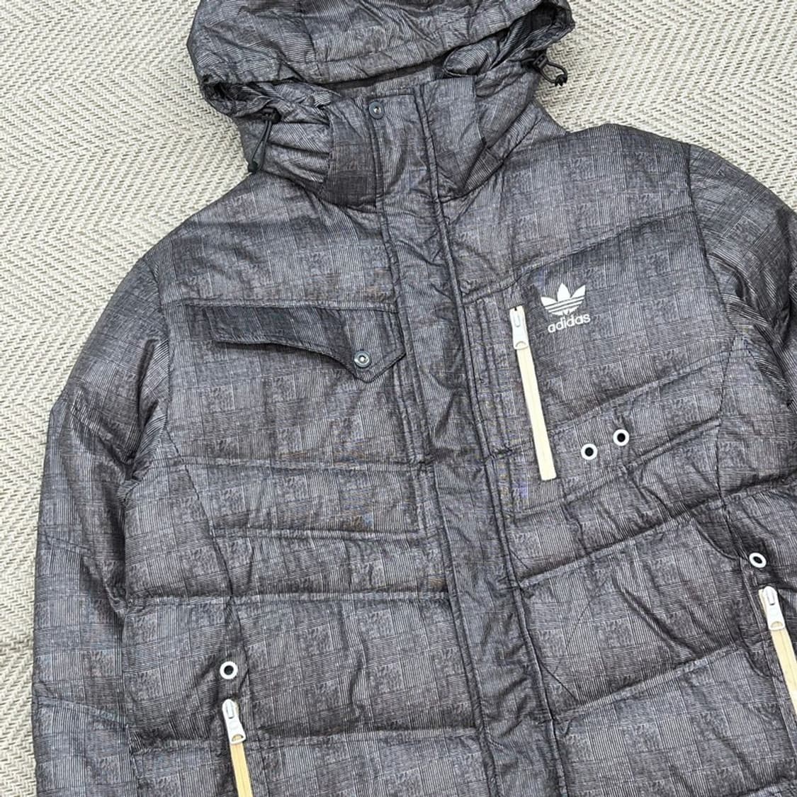 아디다스 체크 덕다운 후드 패딩 r2730 상품이미지3
