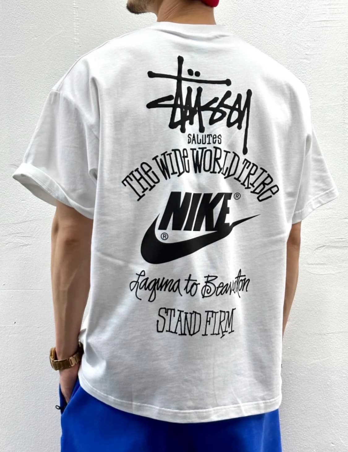 스투시 나이키 나투시 반팔 티셔츠 화이트 L  상품이미지4