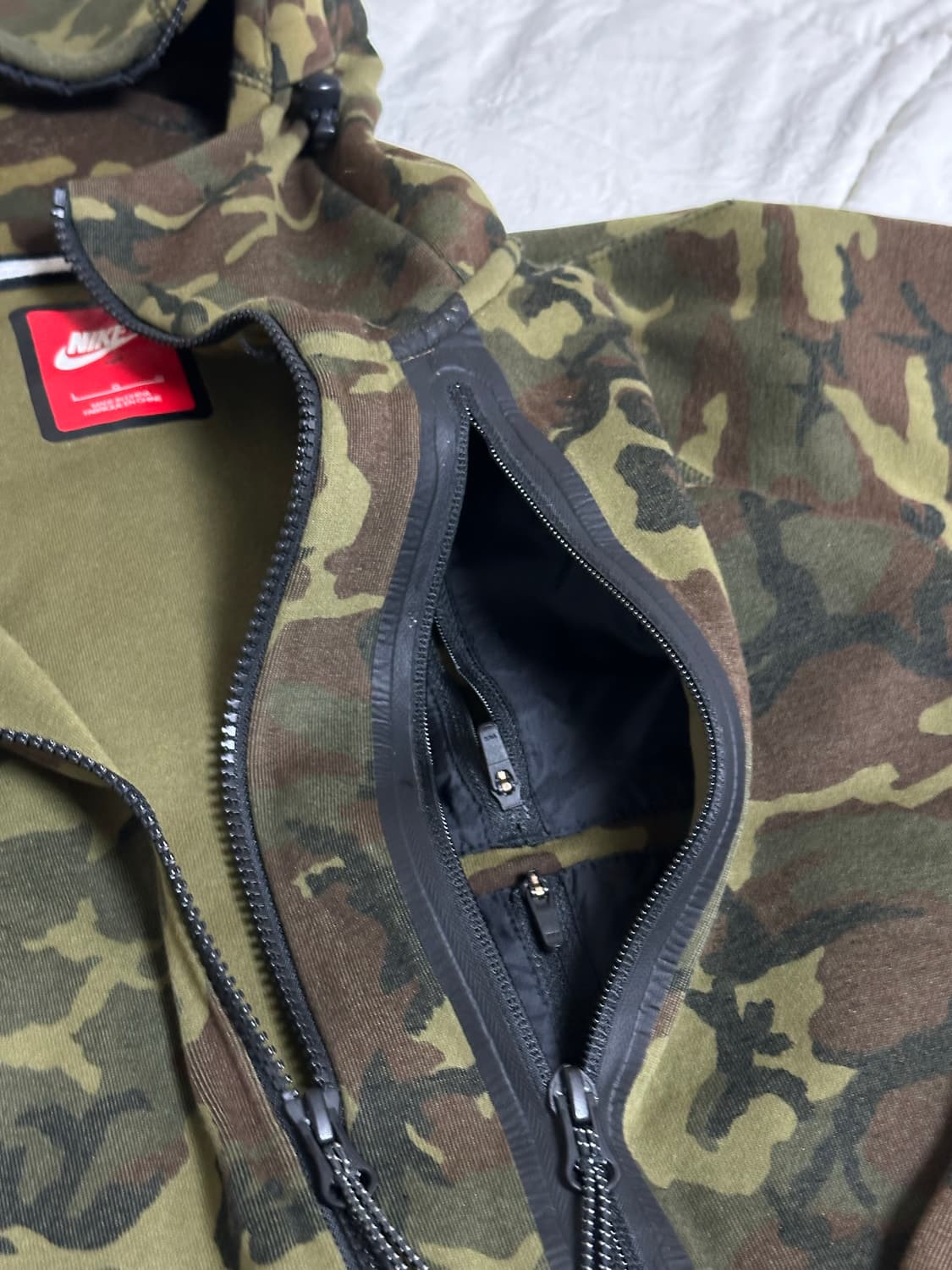 나이키  카모 테크플리스 후드 집업  라지 상품이미지6