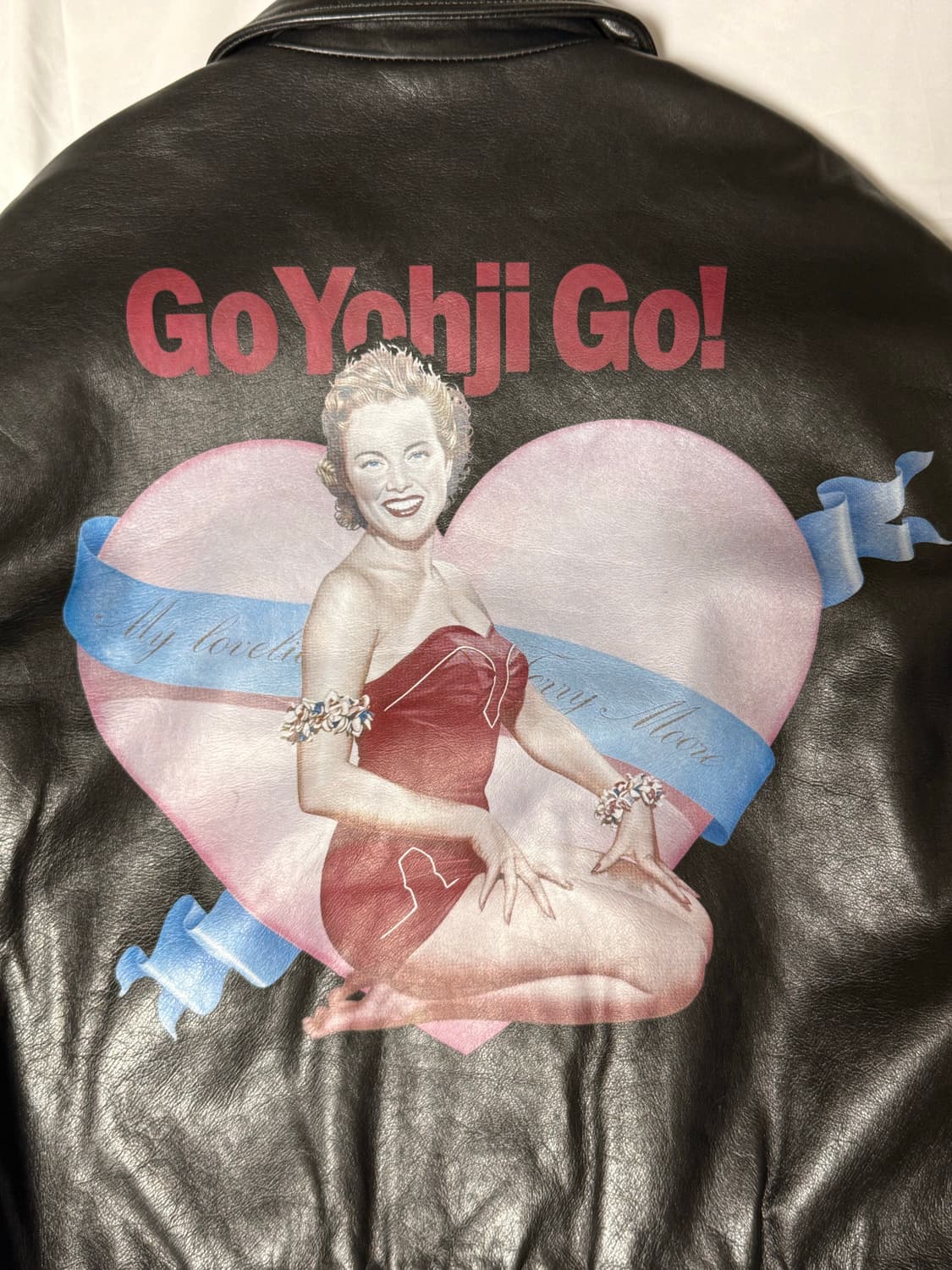 [M] 요지 야마모토 “Go Yohji Go!” 레더 봄버 자켓 상품이미지3