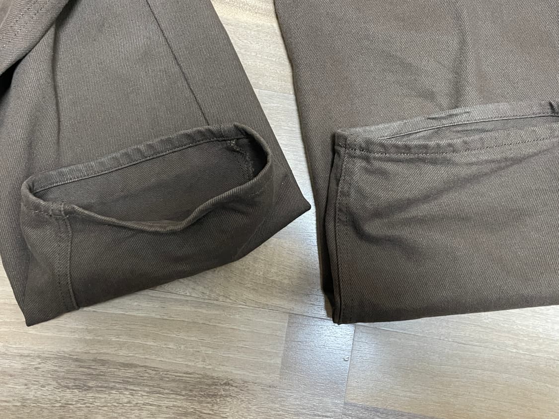 렉토 25ss 빈티지 브라운 데님 L 상품이미지7