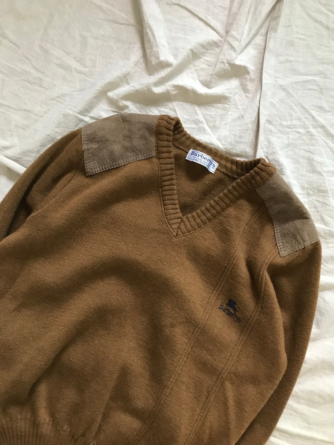 버버리 90년대 올드스쿨 코만도 니트 카멜 상품이미지6