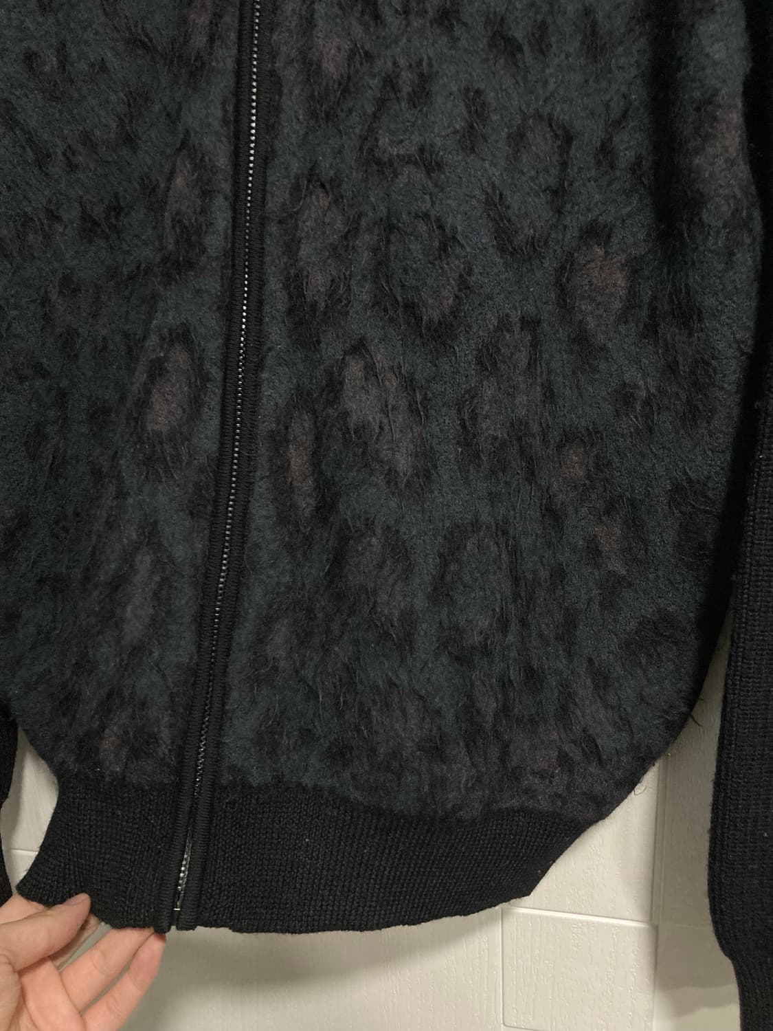 로베르토 까발리 모헤어 레오파드 집업 자켓 상품이미지5