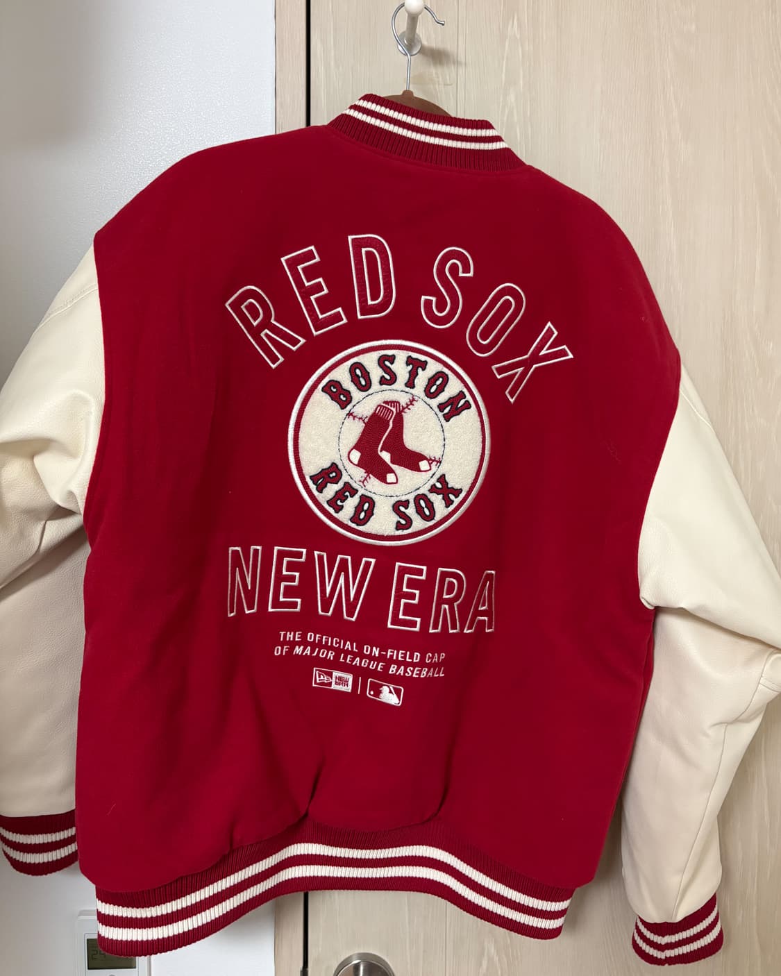 (급처)뉴에라 MLB 보스턴 레드삭스 패치드 바시티 재킷 레드 상품이미지2