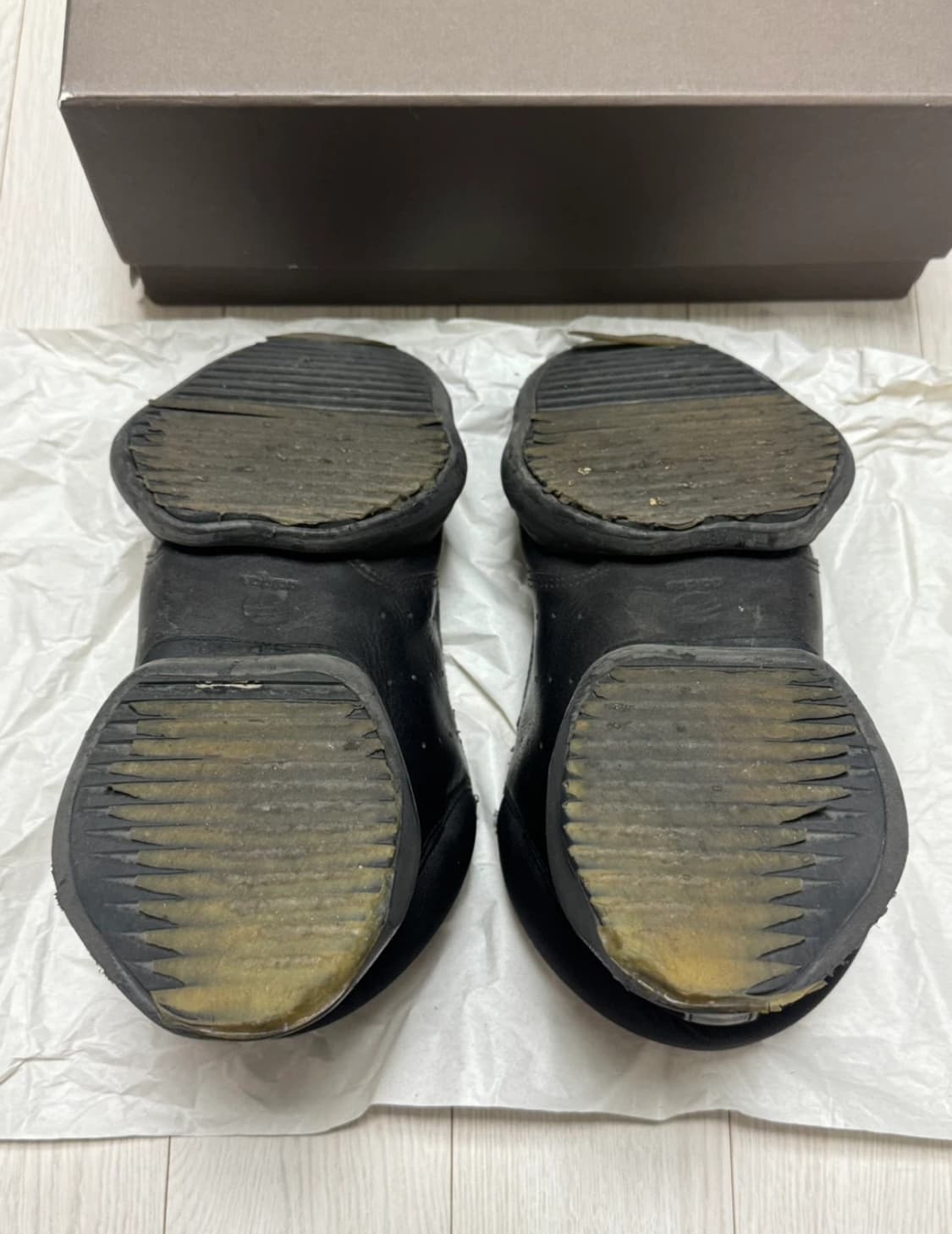 릭오웬스 아디다스 러너 레더 블랙 235 상품이미지5