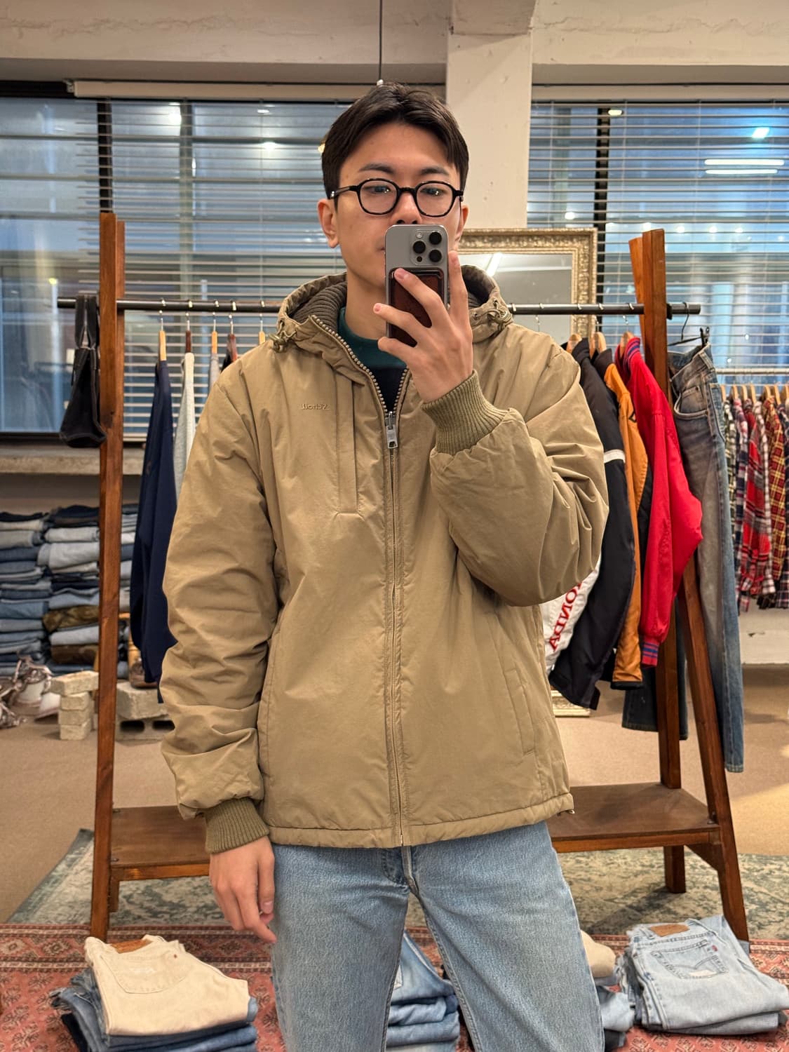 M) Schott Reversible Nylon Hood Jacket 상품이미지1