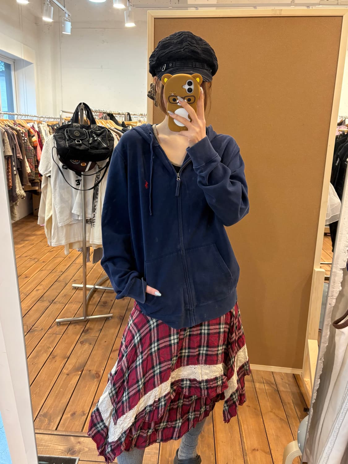 폴로 네이비 후드집업 상품이미지2