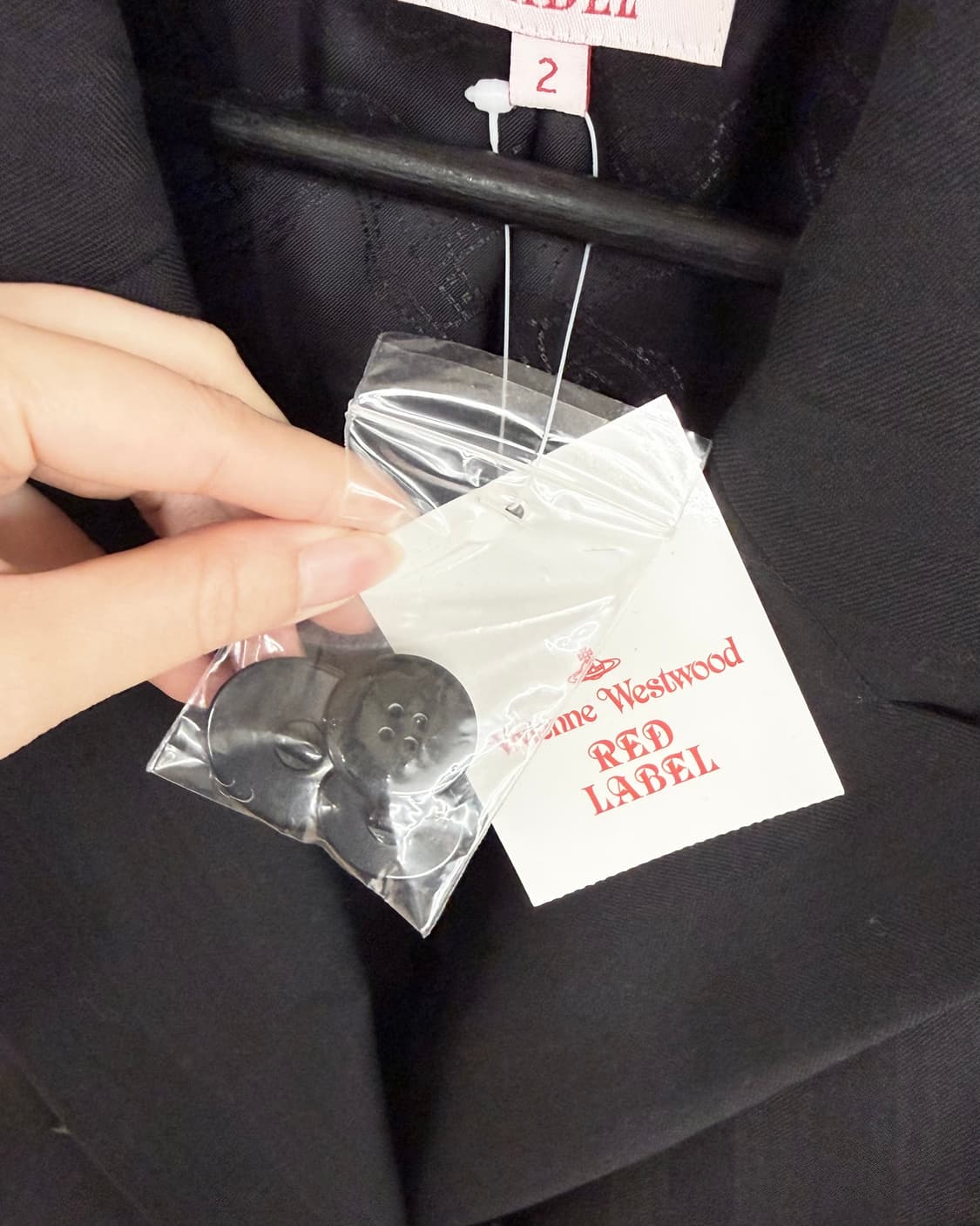 비비안웨스트우드 레드라벨 블랙 더블 브레스티드 자켓 상품이미지8