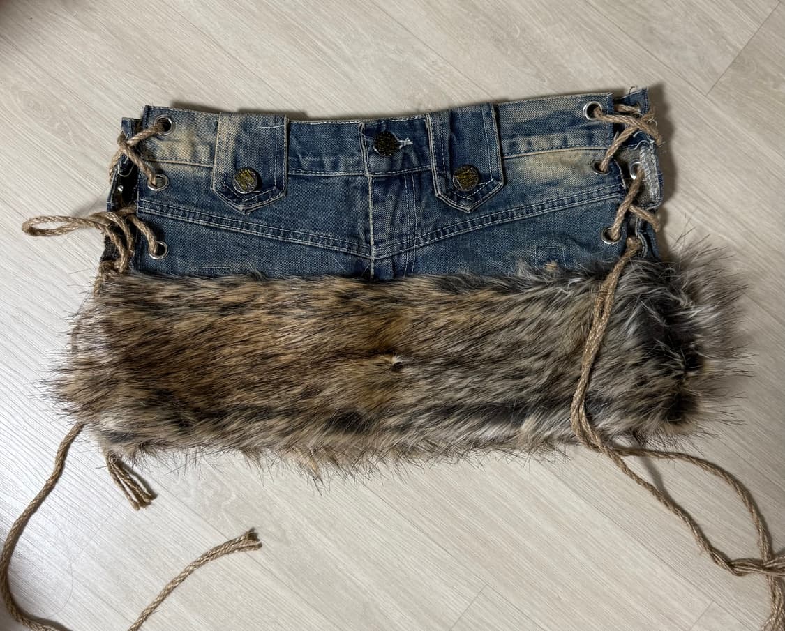 빈티지 제작 퍼스커트 사이드 아일렛 상품이미지1