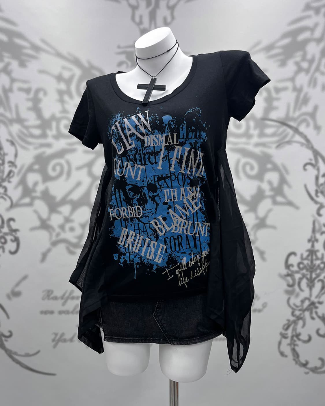 Ghost of Harlem draped punk T-shirts 상품이미지2