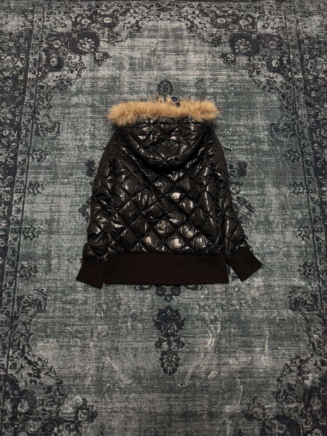 Von dutch 00s y2k qualting fur jacket 상품이미지6