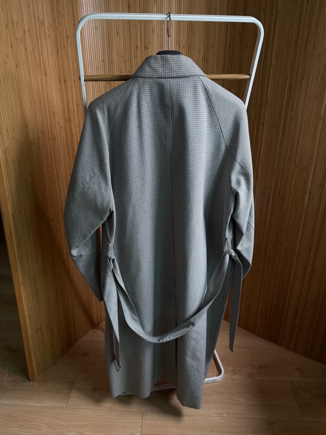 애프터프레이 20시즌 하운드투스 체크 발마칸 코트 M 상품이미지2