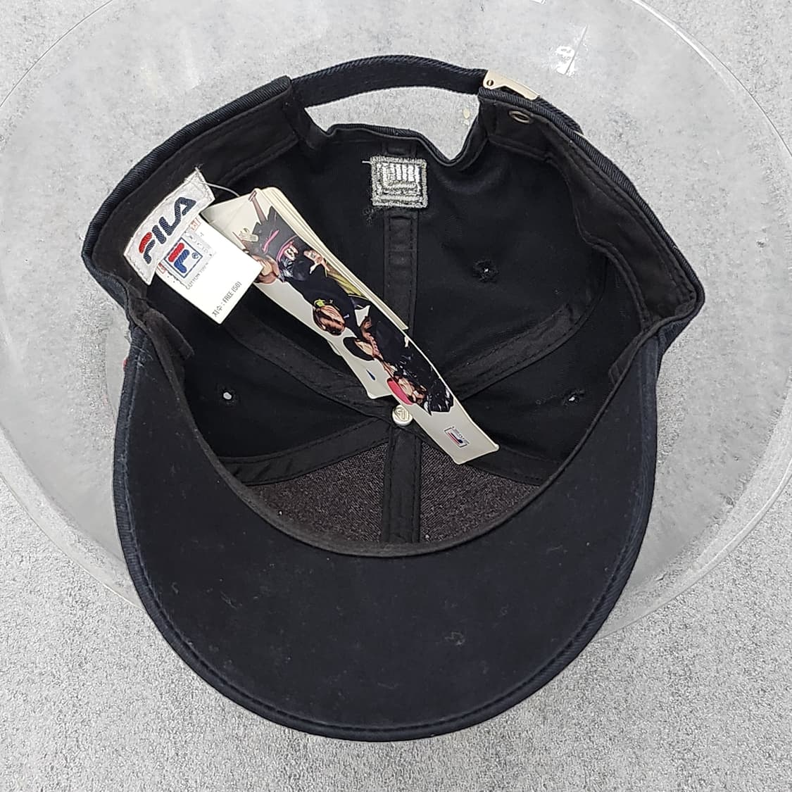 미착용 FILA 볼캡 새제품 56cm 블랙 상품이미지8