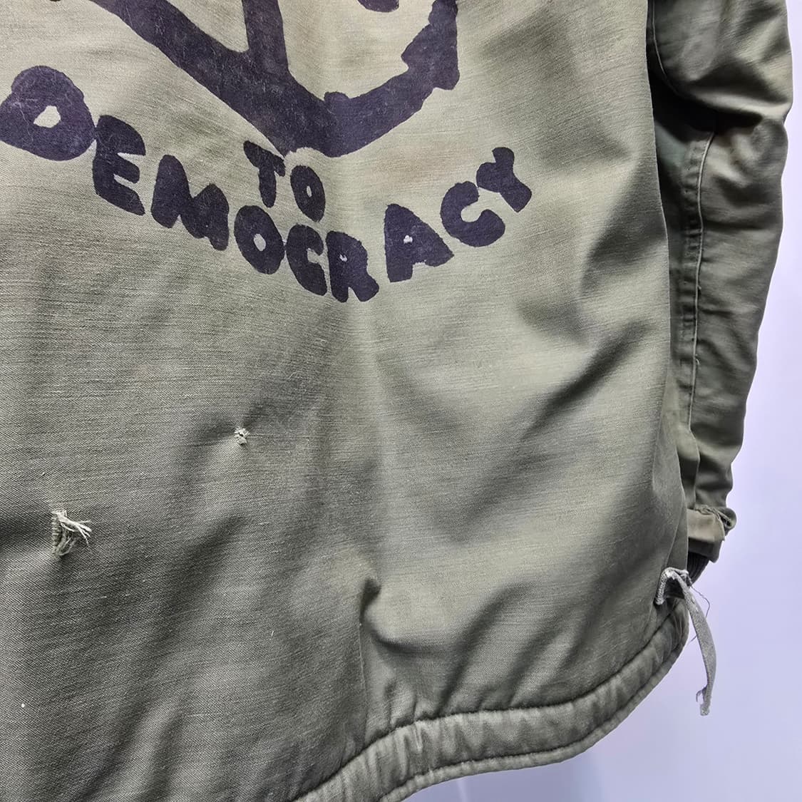 빈티지 70~80년대 미군 A2 덱자켓 스텐실 커스텀 상품이미지10