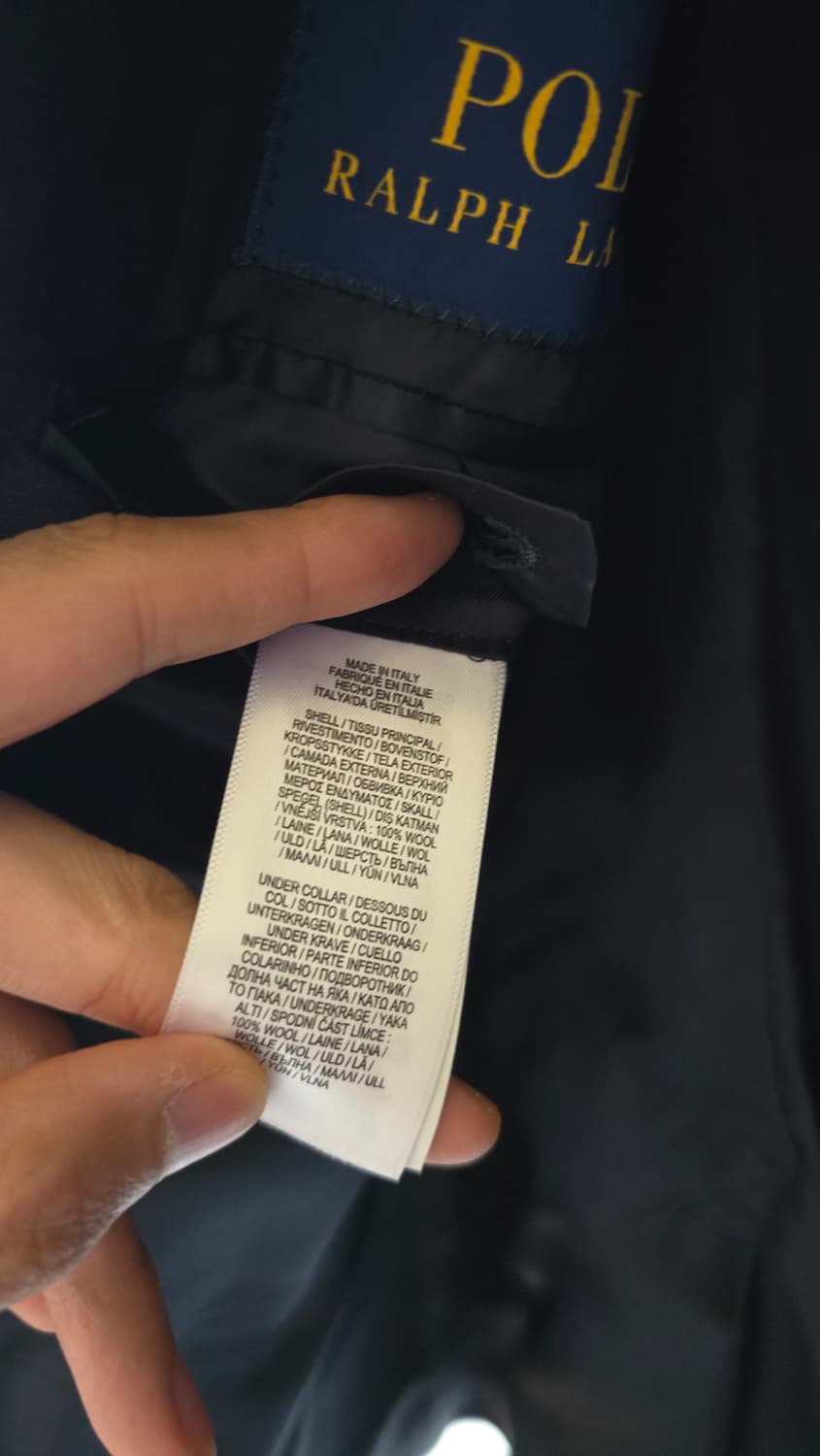 POLO 폴로 테일러드 울 플란넬 블레이저 자켓 95 정핏 상품이미지8