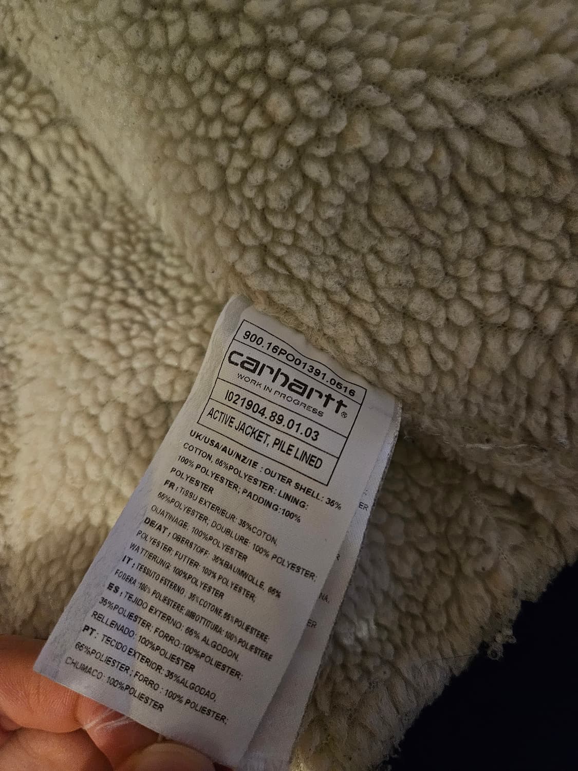 희귀 매물 칼하트 양털 후드집업 상품이미지4