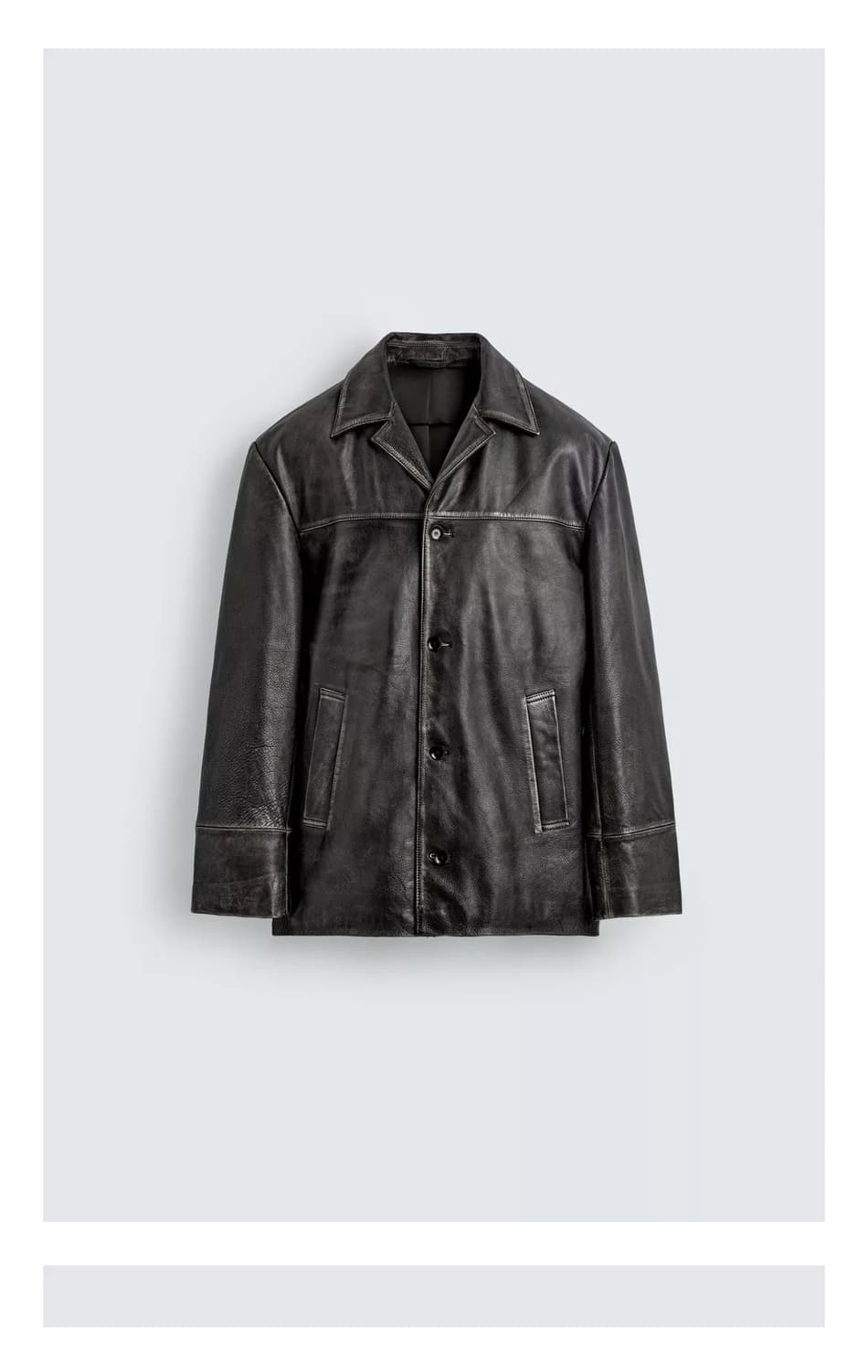 S사이즈 자라 리미티드 빈티지 레더 자켓 카코트 5479/403/800 상품이미지1