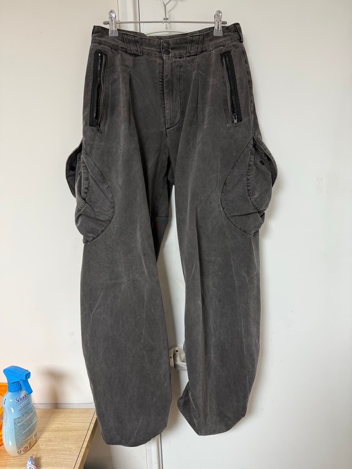 혜인서 워시드 카고팬츠 차콜 2 미듐 상품이미지2