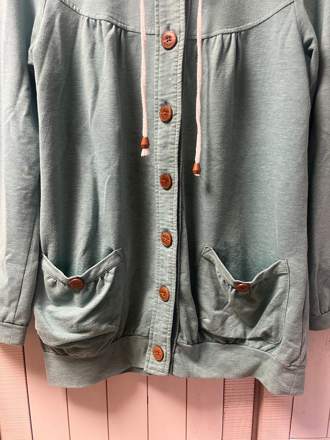 모리걸 하구미 후드집업 민트색 후드집업 상품이미지2