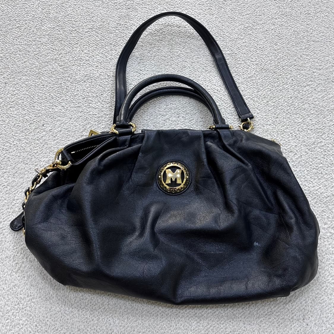 실측확인 메트로시티 가죽 숄더백 0408E2 상품이미지1