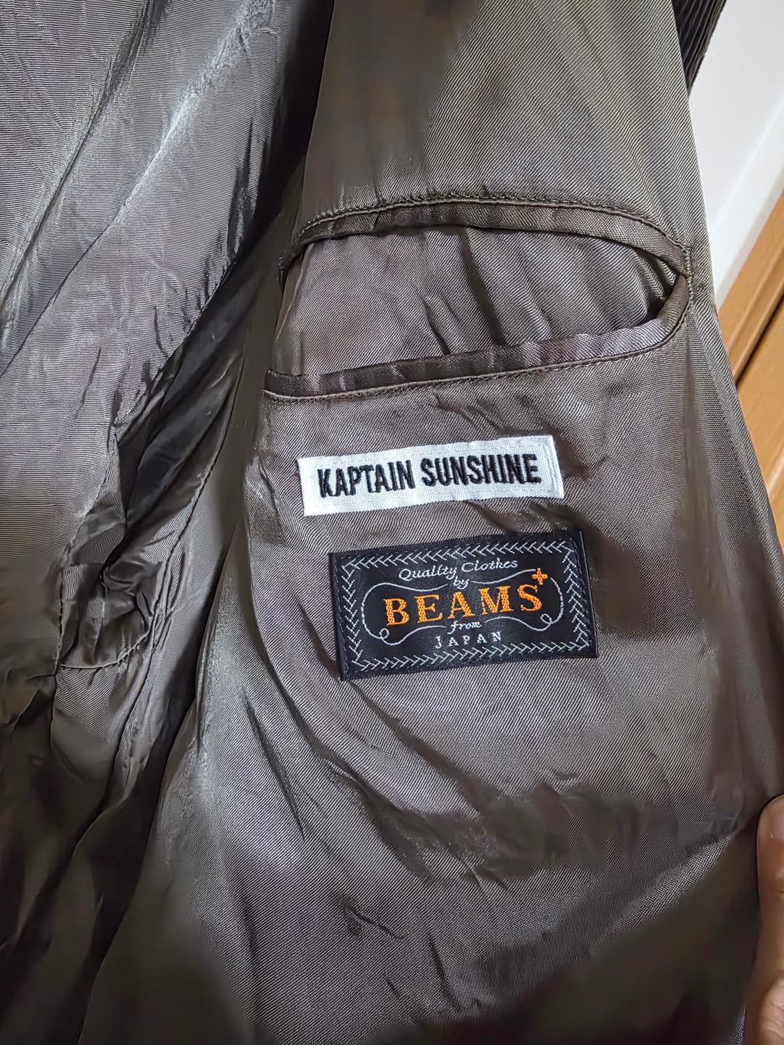24FW 캡틴선샤인 빔즈플러스 별주 필드코트 트위드 40사이즈 상품이미지5