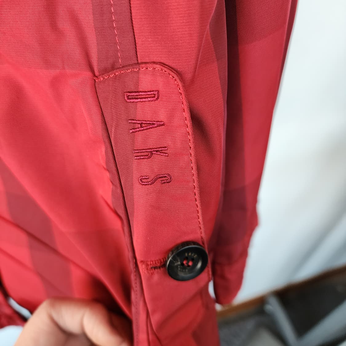 닥스 레드 체크 후드 바람막이 상품이미지8