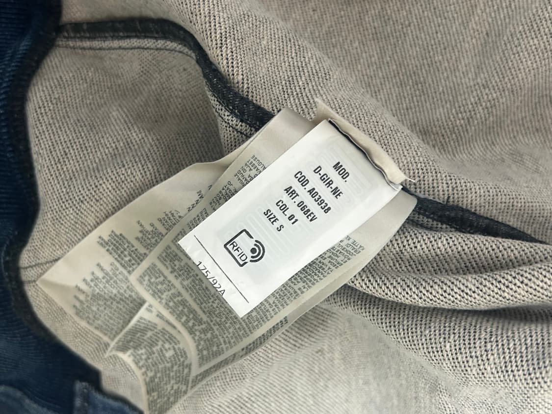 디젤(Diesel) 워시드 데님 후드 집업 재킷 상품이미지4