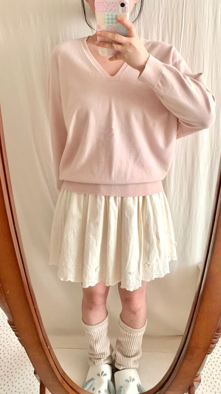 파스텔핑크 딸기우유 아방 니트 상품이미지2