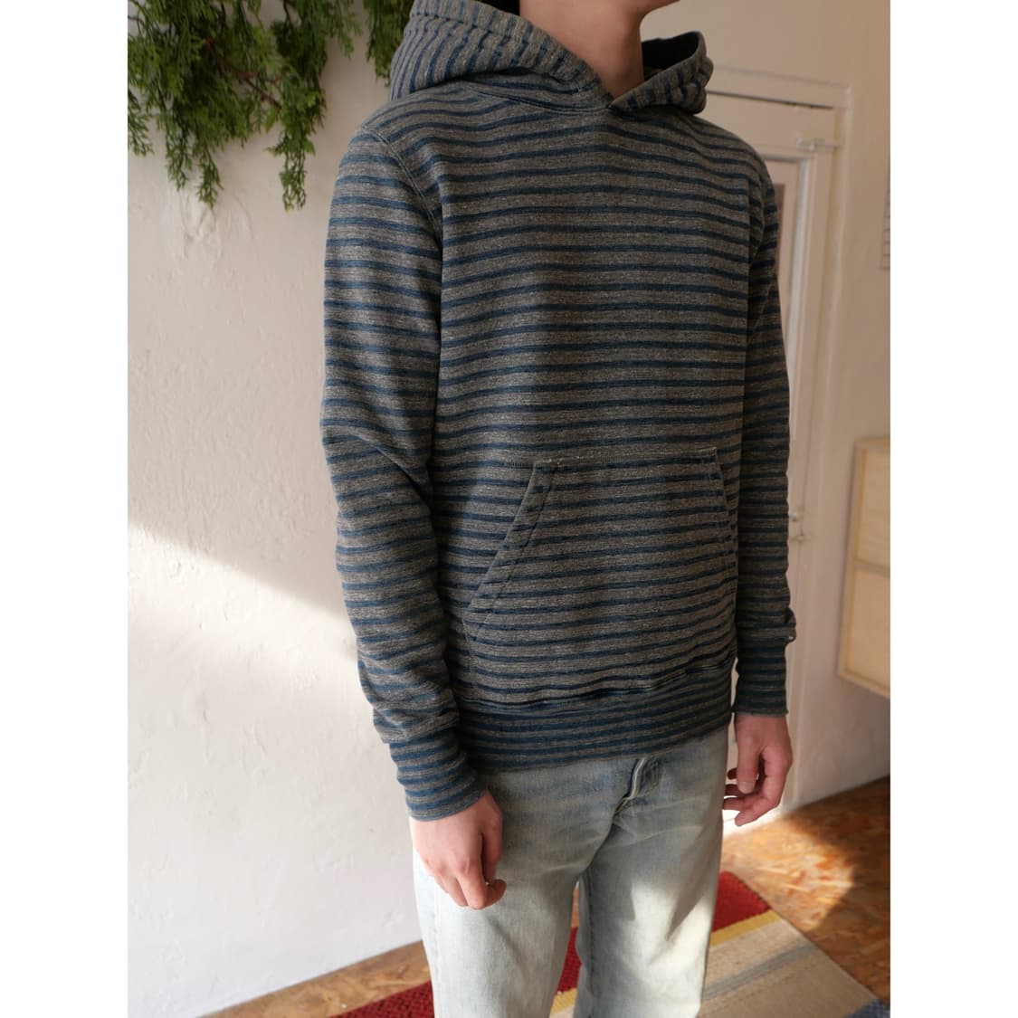 레미릴리프 스트라이프 후드티 상품이미지1