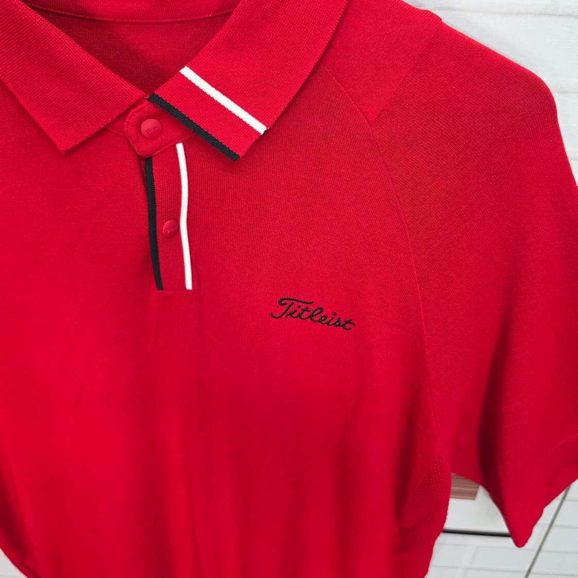 2023년 타이틀리스트 골프 카라 반팔 스웨터 XL (105)사이즈 상품이미지4