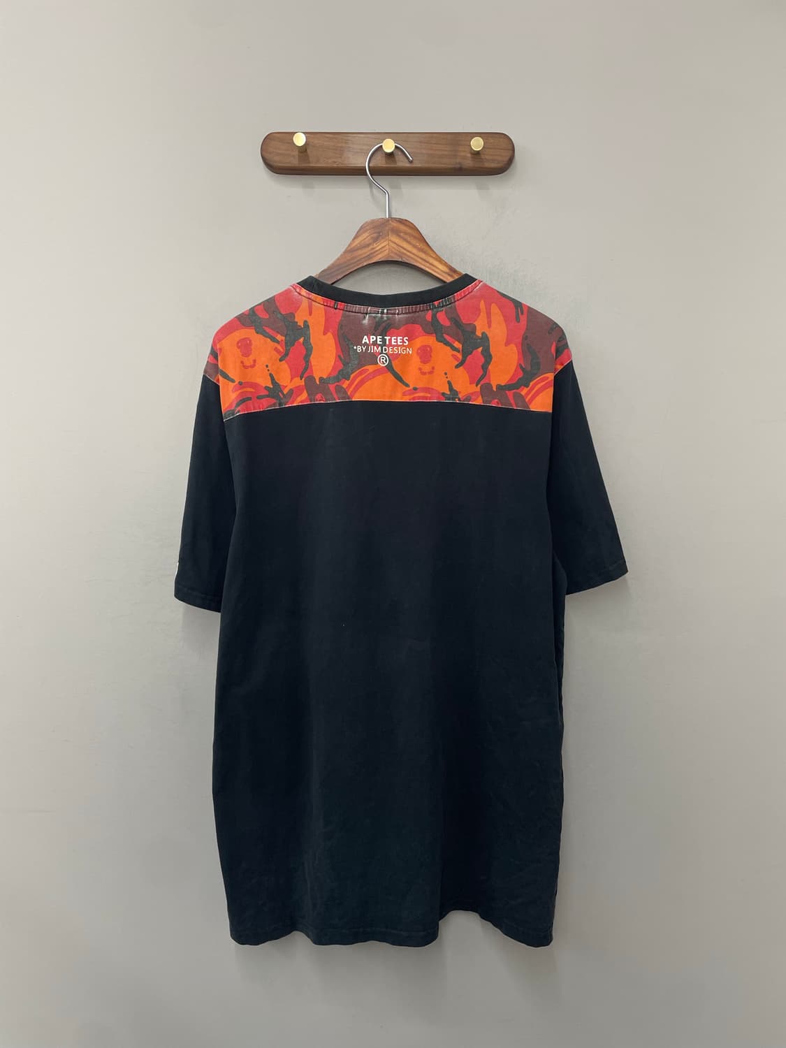 베이프 카모 프린팅 블랙 반팔 H2423 상품이미지4