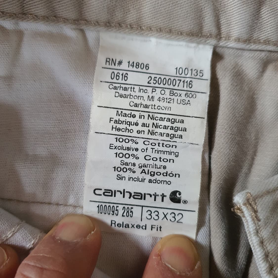 칼하트 워크 팬츠   No.7 상품이미지5