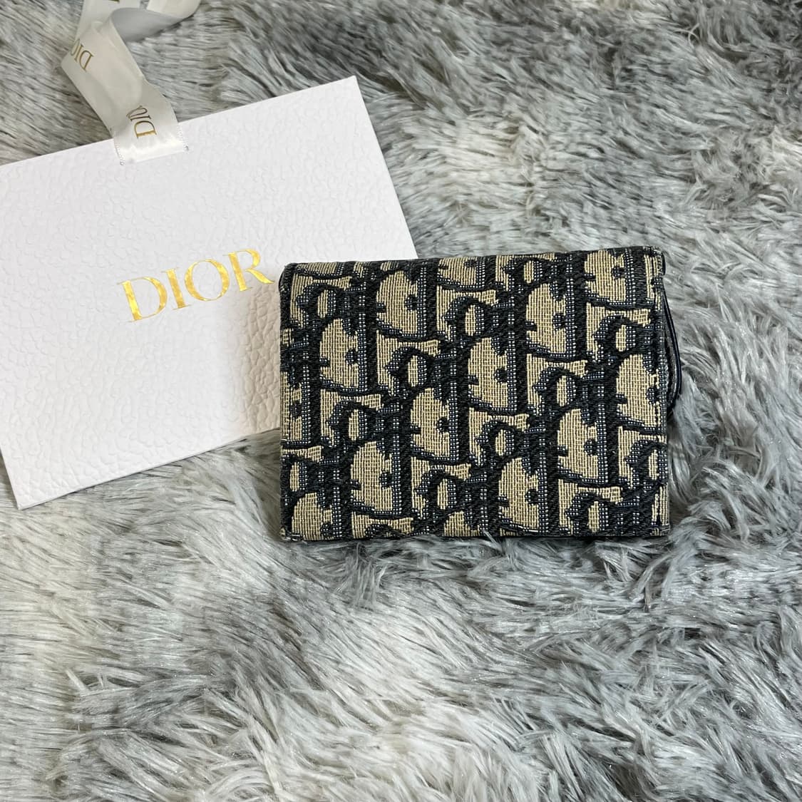 디올 오블리크 새들 아코디언 지갑 상품이미지2