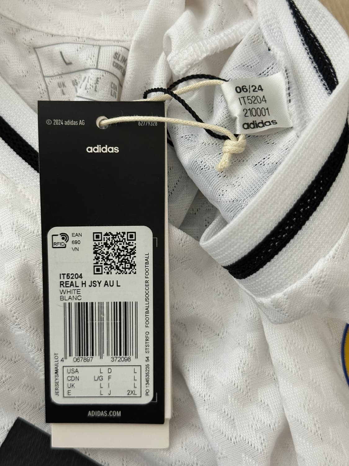 [해외L] 24-25 레알 홈 어센틱 긴팔 음바페 상품이미지6