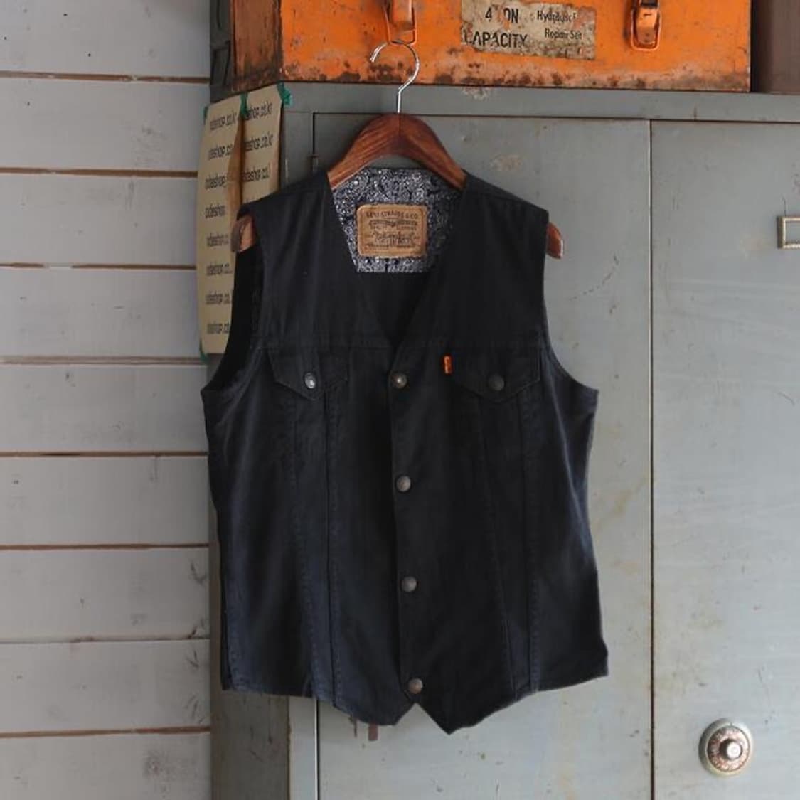 리바이스 오렌지탭 트러커 베스트 (여성용 M) 상품이미지2