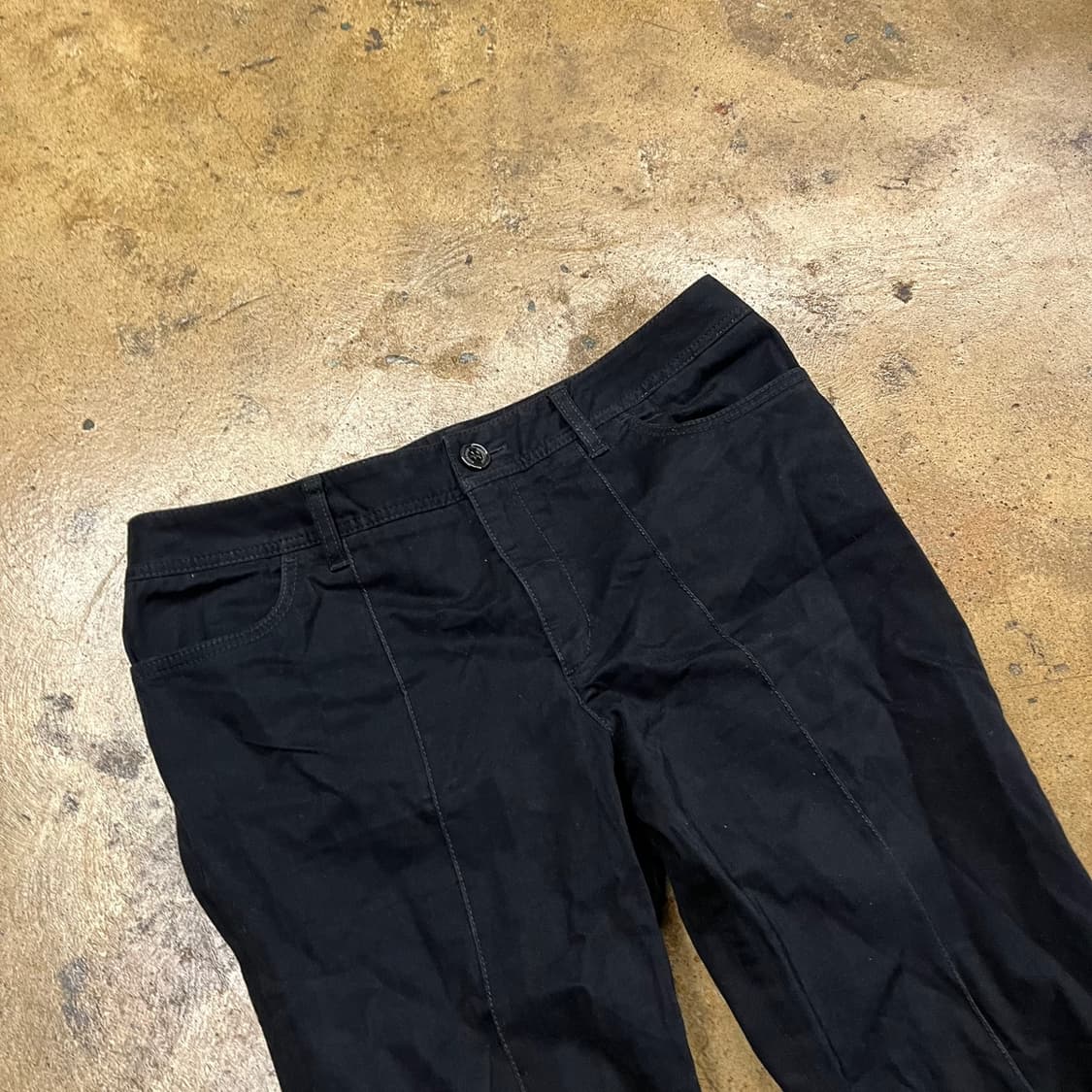 [정품/44] 버버리 블랙 데님 스티치 포인트 b16 상품이미지1