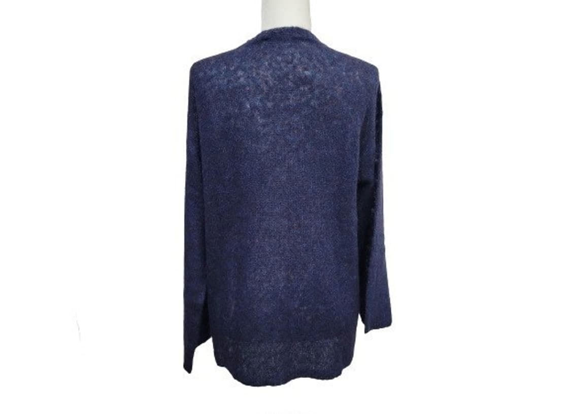 이태리 CARACTERE 플라워 네이비믹스 L 울가디건 새상품
 상품이미지3