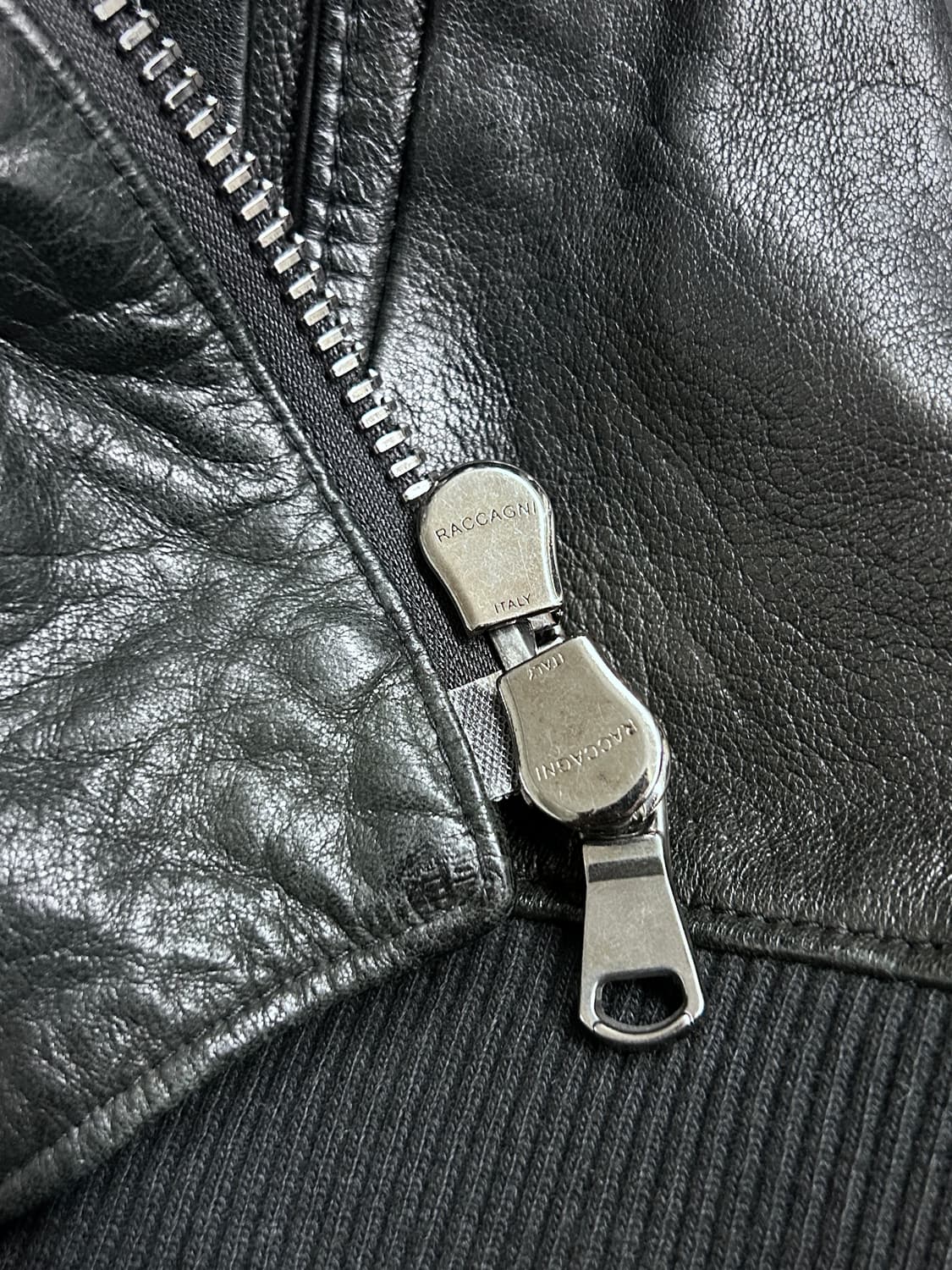 준 하시모토 사선 지퍼 램스킨 자켓 상품이미지8