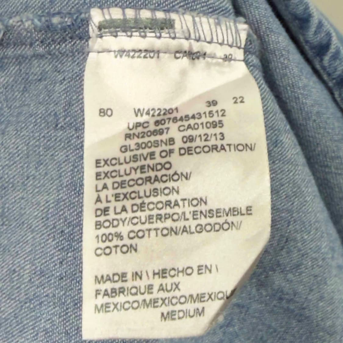 디키즈 데님 긴팔 셔츠 상품이미지6